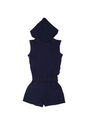 Black Plain Cotton Girls Dresses 2