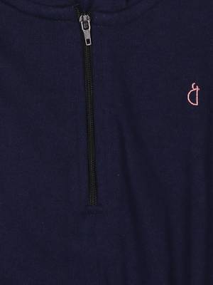 Black Plain Cotton Girls Dresses 3