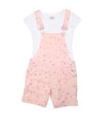 Pink Printed Cotton Girls Dresses