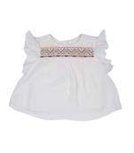 White Plain Cotton Kids Tops