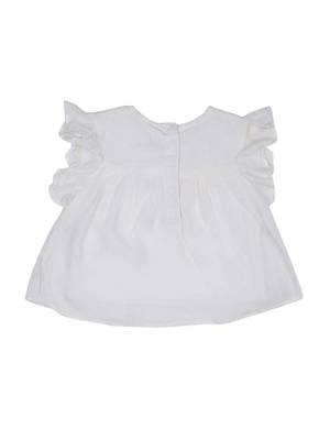 White Plain Cotton Kids Tops 2