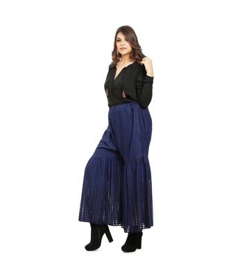 Navy Blue Chikkan Gharar 2