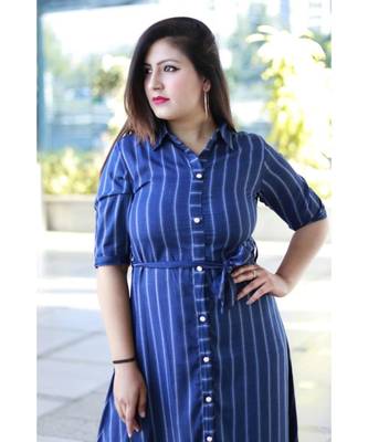 long Printed Heavy  Rayon Designer Kurti 3