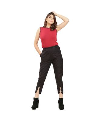 Black Chikan Trouser 1