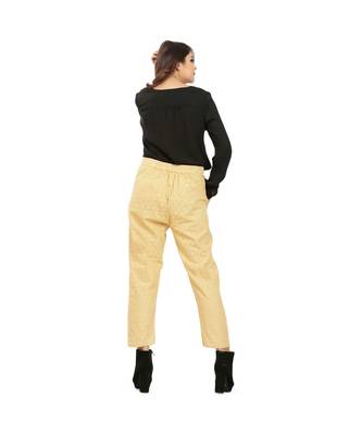 Beige Chikan Trouser 4