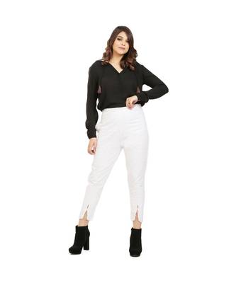 White Chikan Trouser 1