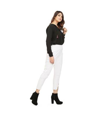 White Chikan Trouser 3