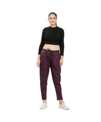 Wine  Comfort Pant 1