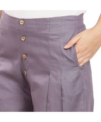 Light Grey Cotton Qullote 5