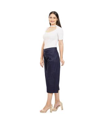 Navy Blue Cotton Qullote 2