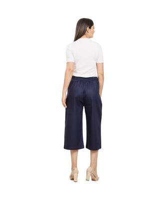 Navy Blue Cotton Qullote 4
