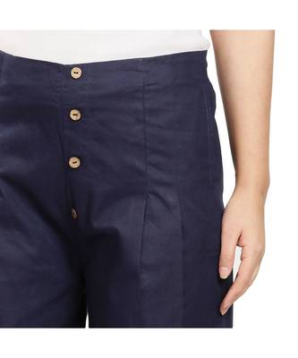 Navy Blue Cotton Qullote 5