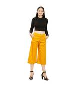 Mustard Yellow Cotton Qullote