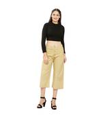 Beige Cotton Qullote