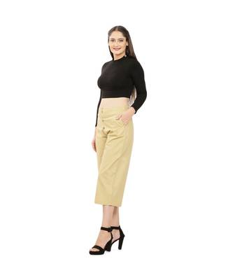 Beige Cotton Qullote 2