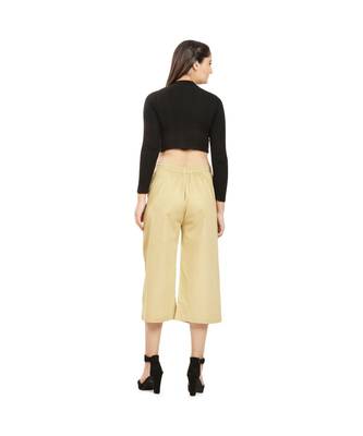 Beige Cotton Qullote 4