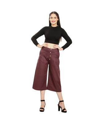 Brown Cotton Qullote 1