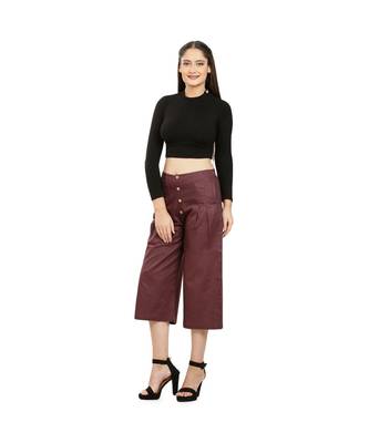Brown Cotton Qullote 2