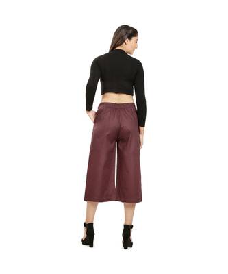 Brown Cotton Qullote 4