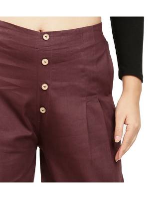 Brown Cotton Qullote 5
