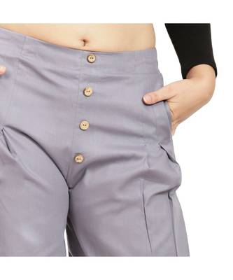 Light Grey Cotton Qullote 5