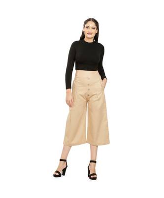 Camel Beige Cotton Qullote 1