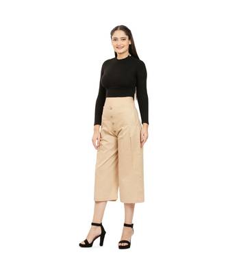 Camel Beige Cotton Qullote 2