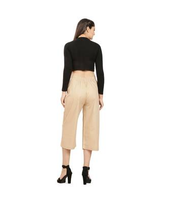 Camel Beige Cotton Qullote 4