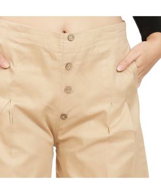 Camel Beige Cotton Qullote 5
