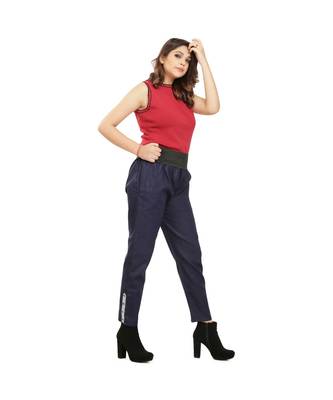Navy Blue Denim Tummy Tucker Pant 3