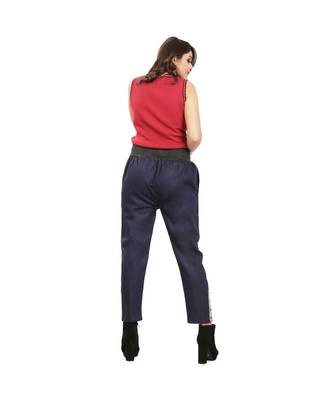 Navy Blue Denim Tummy Tucker Pant 4