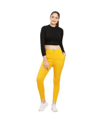 Yellow Fitting Jeggings 1