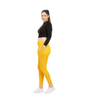 Yellow Fitting Jeggings 2