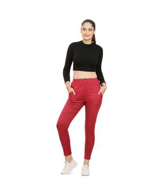 Marroon Fitting Jeggings 1
