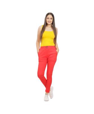 Red Fitting Jeggings 1