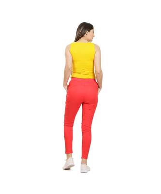 Red Fitting Jeggings 3