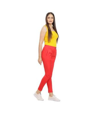 Red Fitting Jeggings 4