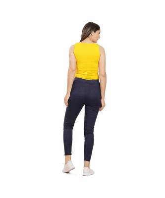 Navy Blue Fitting Jeggings 3