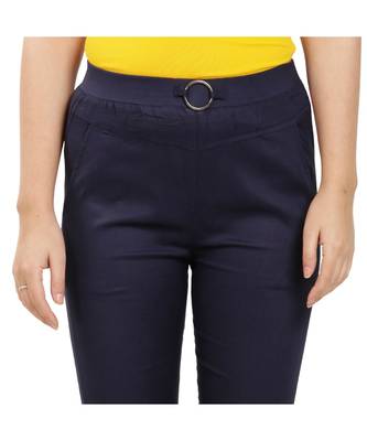 Navy Blue Fitting Jeggings 4