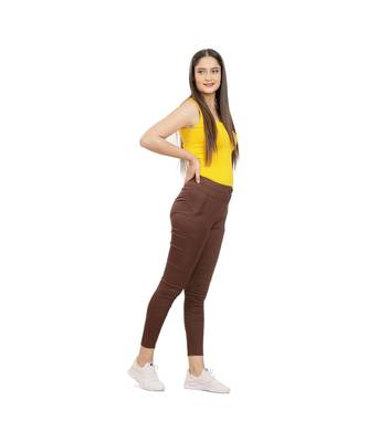 Brown Fitting Jeggings 3