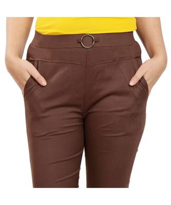 Brown Fitting Jeggings 5
