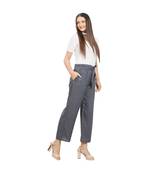 Light Grey Knot Parellel Pant