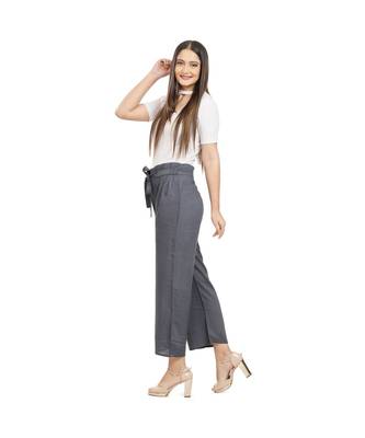 Light Grey Knot Parellel Pant 3