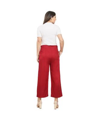 Marroon Knot Parellel Pant 4