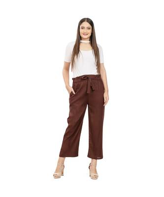 Brown Knot Parellel Pant 1