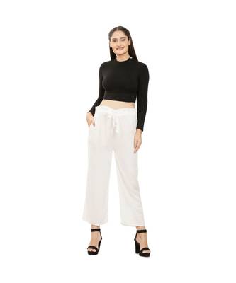 White Knot Parellel Pant 1