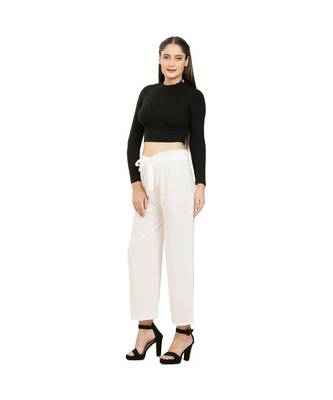 White Knot Parellel Pant 2