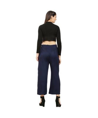 Navy Blue Knot Parellel Pant 4