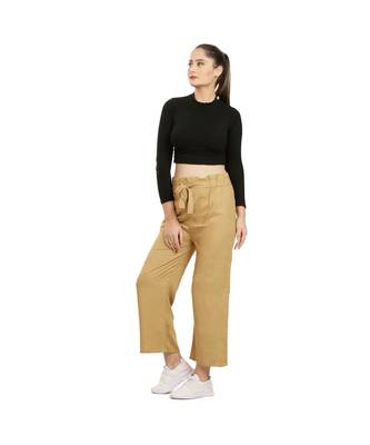Beige Knot Parellel Pant 2