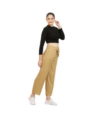 Beige Knot Parellel Pant 3